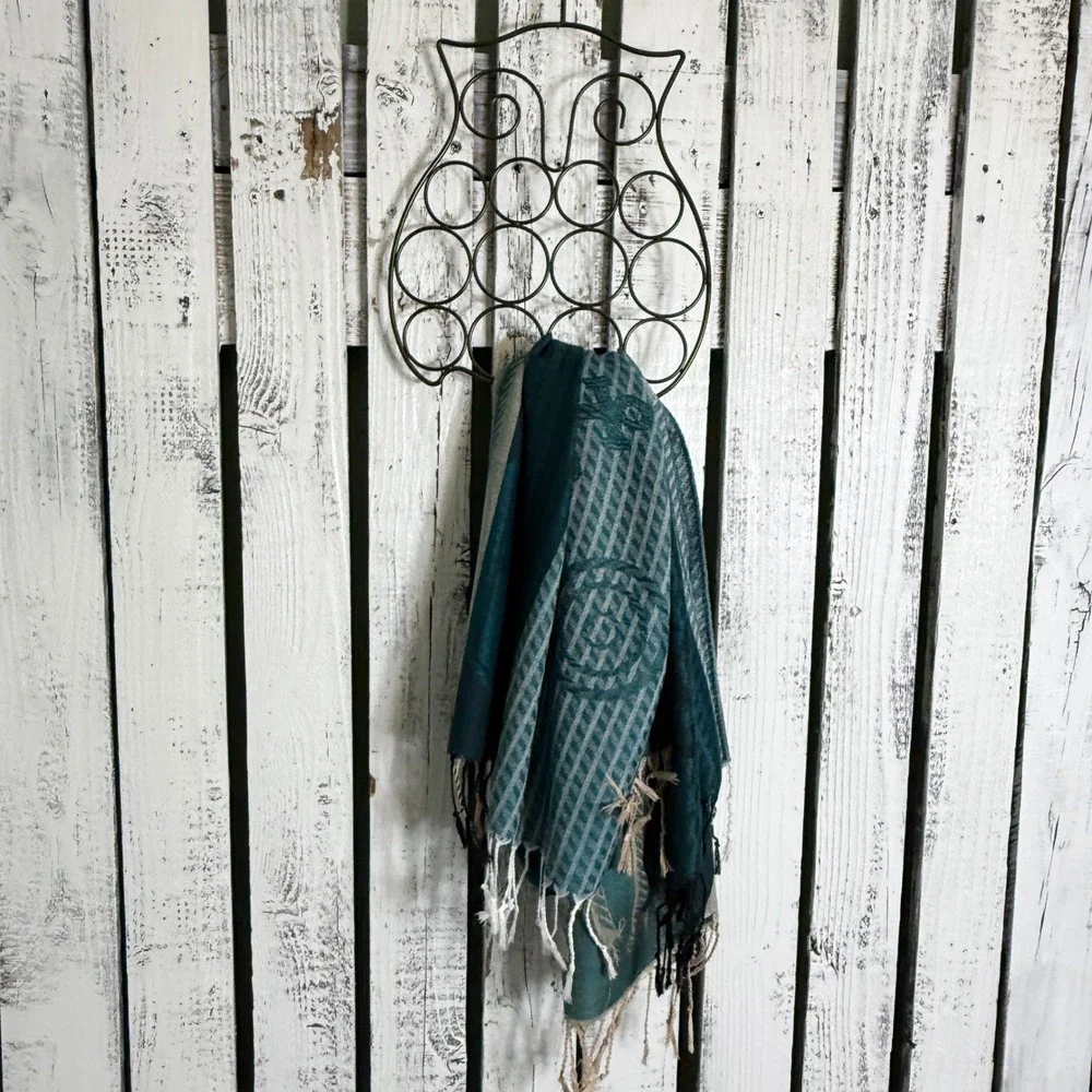 Bronze Owl Metal‎ Scarf Hanger Belt Tie Accessory Organizer Closet Storage Retro